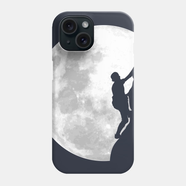 Climb the moon Phone Case by Zakaria Azis