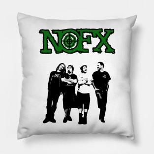 Nofx green stencil Pillow