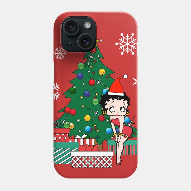 Betty Boop Around The Christmas Tree Phone Case by Nova5