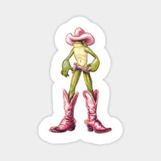 cowboy frog Magnet