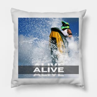 Jet Ski Rider Pillow