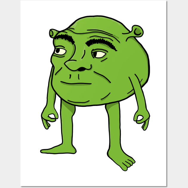 Screaming Shrek  Art Board Print for Sale by SunnyMoonCrafts