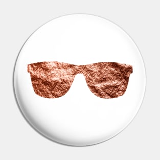 Sunglasses - rose gold foil Pin