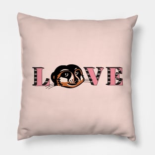 Meerkat Love Pillow