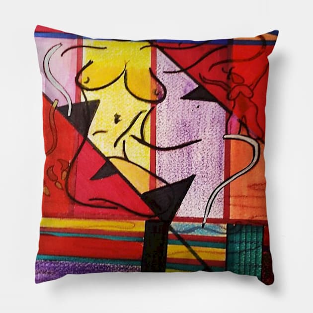 MUJER BELLA Pillow by JUANGOMY