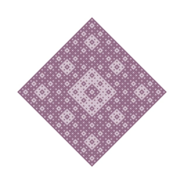 sierpinski diamond pattern - pinot noir by BrownWoodRobot