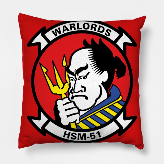 Helicopter Maritime Strike Squadron Five One (HSM-51) Pillow by Airdale Navy