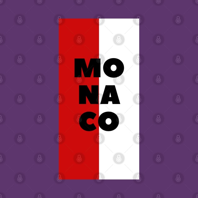 Monaco City in Monaco Flag Vertical by aybe7elf