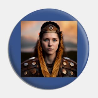 Viking Shield Maiden Pin