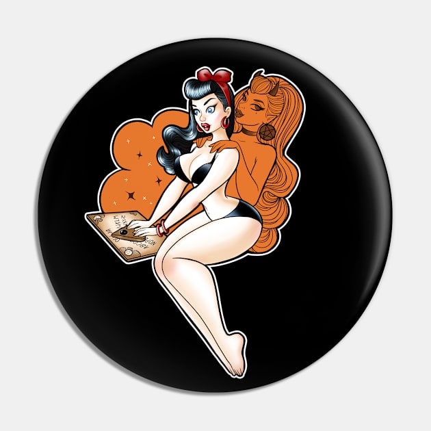 Spirit Board Pinup Pin by Becca Whitaker