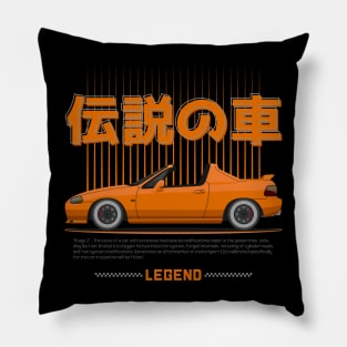 Street Tuners Orange Del Sol JDM Pillow