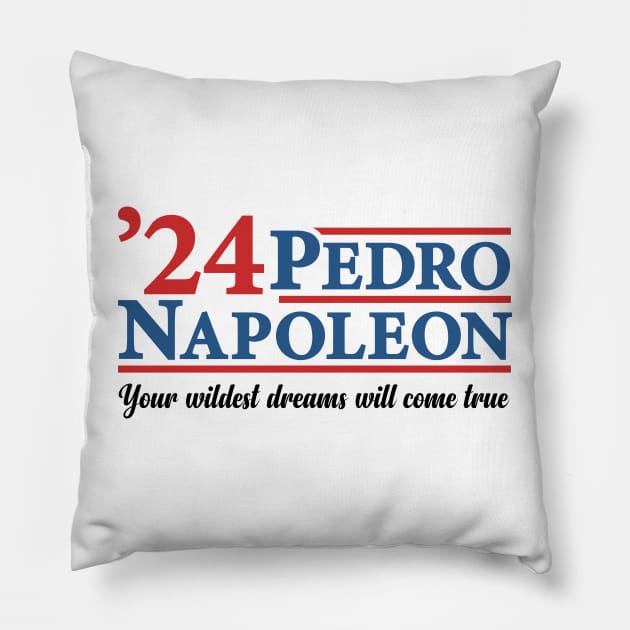 Pedro and Napoleon 2024 Presidential Campaign Parody Pillow by TwistedCharm