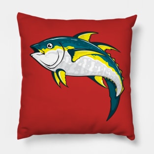 Tuna Fish Illustration Pillow
