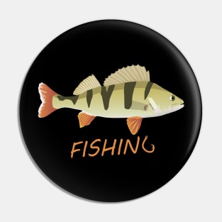 Perch Fishing Pin