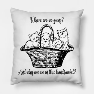 Handbasket - Kittens Pillow