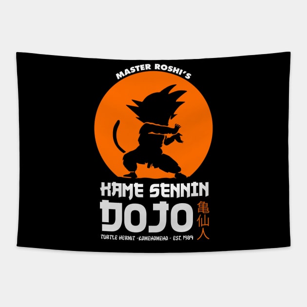 Kame Sennin Dojo Tapestry by Melonseta