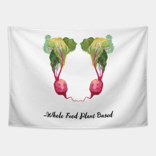 Vegan Slogan Beets Tapestry