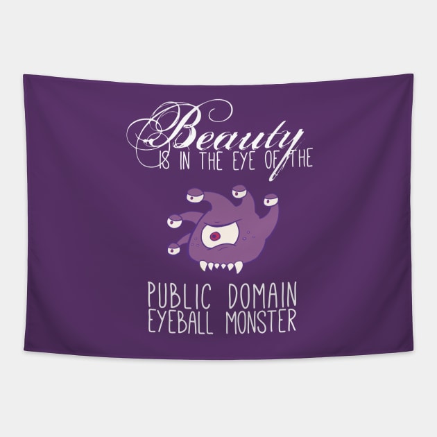 Public Domain Eyeball Monster Tapestry by Myracuulous