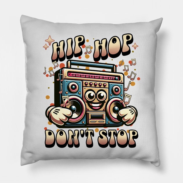 Boombox Boogie Pillow by 2wear Grafix