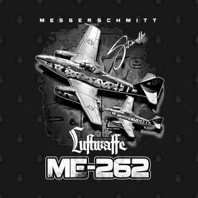 Messerschmitt ME-262 Luftwaffe Aircraft by aeroloversclothing