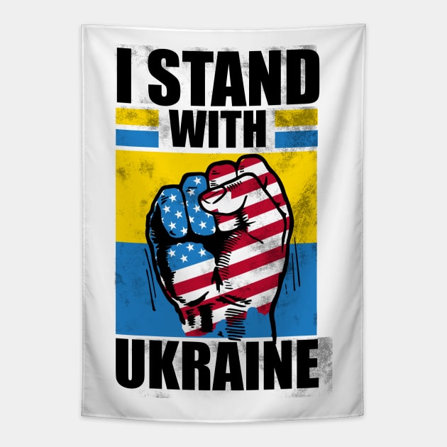 I stand with Ukraine Tapestry by arkitekta