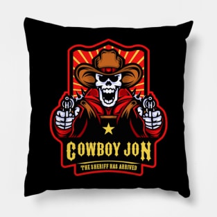 COWBOY JON BRABHAM Pillow