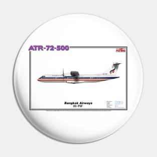 Avions de Transport Régional 72-500 - Bangkok Airways (Art Print) Pin