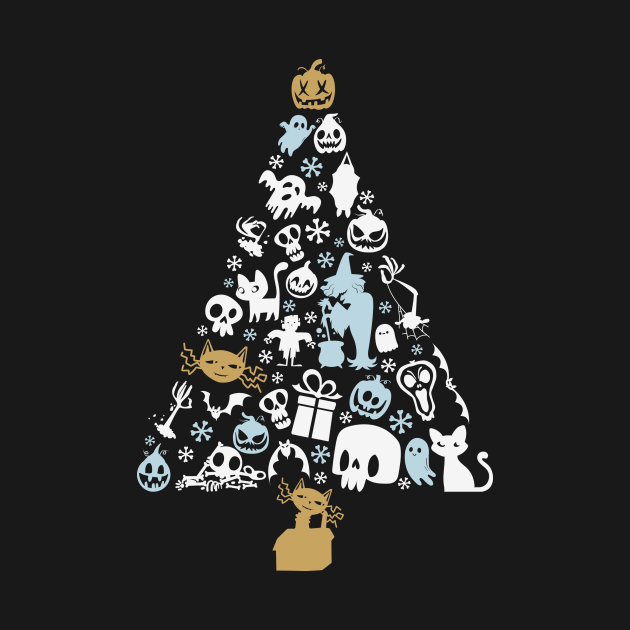 Discover Cat Lovers Cute and Funny Holiday Tree Christmas - Cat Christmas Tree - T-Shirt