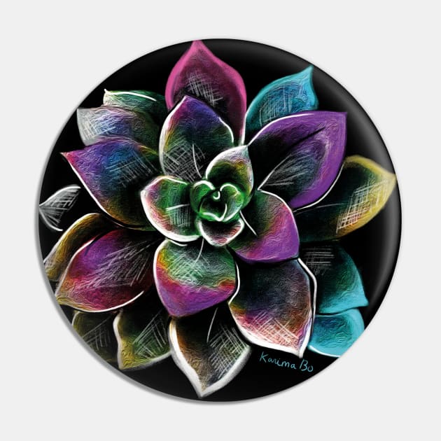 Flat flower spring Pin by Karima Bo