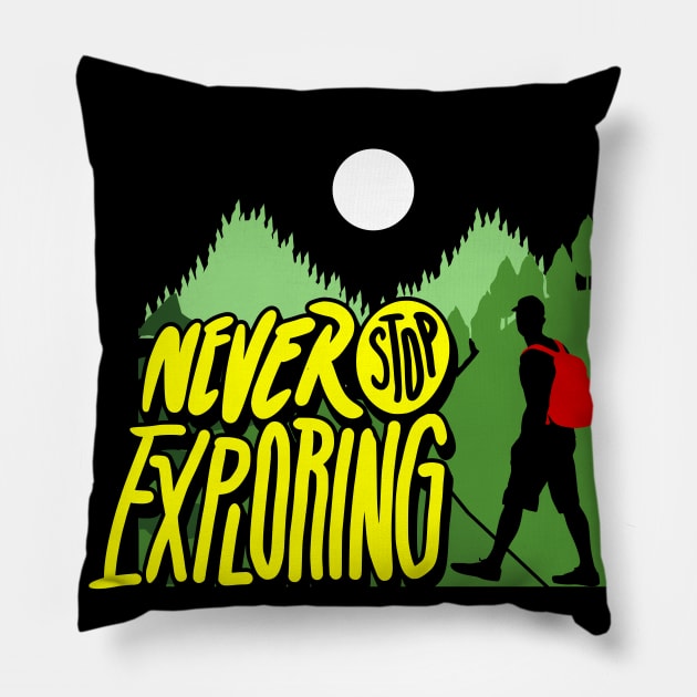 We're on an adventure of a lifetime Pillow by Gatofiero