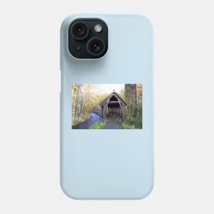 Covered walkway in Winter Phone Case