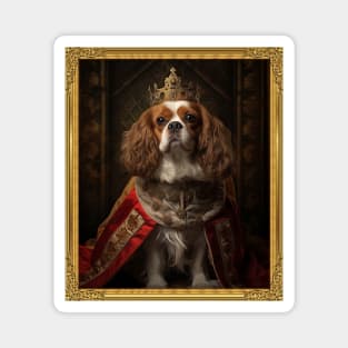 Stately Cavalier - Medieval English King (Framed) Magnet