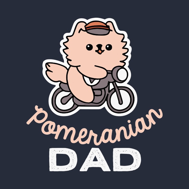 Pomeranian Dad Dog Owner Retro Dog Father by BetterManufaktur