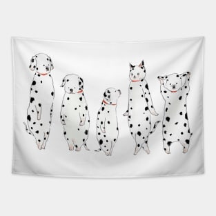 Dalmatian Cat Tapestry