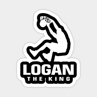 Logan Custom Player Basketball Your Name The King Magnet