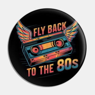 Fly Back to the 80s with Groovy Cassette Wings Pin