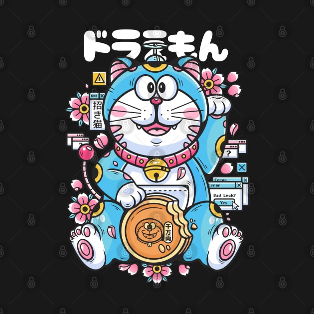 Maneki Neko Doraemon by Bear Noise