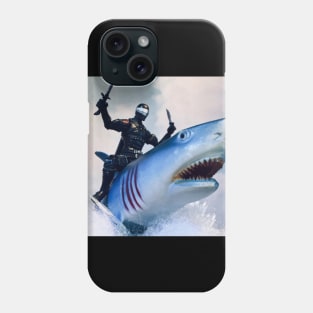 G.I. Joe Snake Eyes Rides a Shark Phone Case
