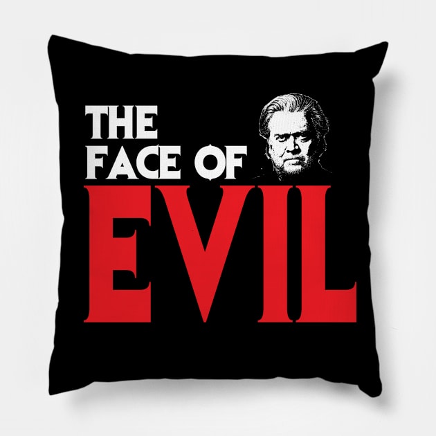 face of Evil Pillow by brendanjohnson