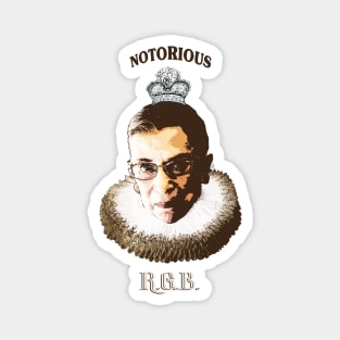 Notorious R.G.B. - Ruth Bader Ginsburg portrait. Magnet