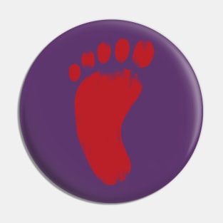 Distressed Foot Tribe Pin