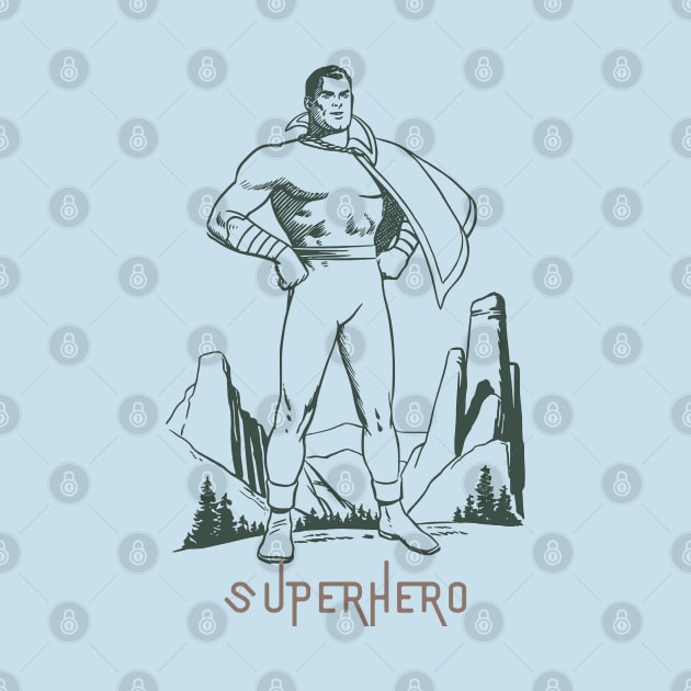 VINTAGE COMIC SUPERHERO by DAZu