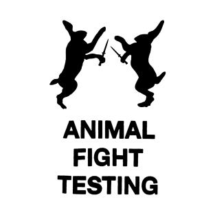 Animal Fight Testing White T-Shirt