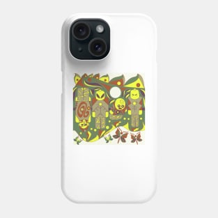 brick game in ecopop floral atlante wallpaper Phone Case