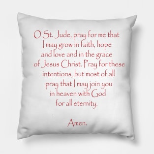 Saint Jude Prayer Pillow