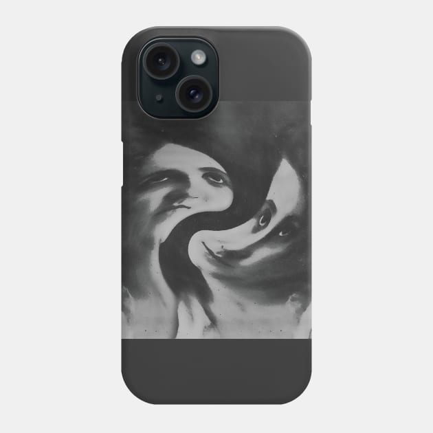 Dystopian reality woman in trance Phone Case by Marccelus