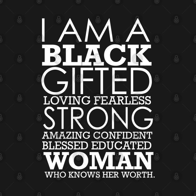 I Am Black Strong Black History Month by blackartmattersshop