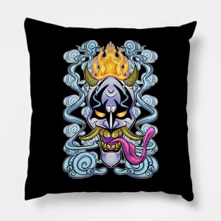 Hannya Demon Mask Pillow