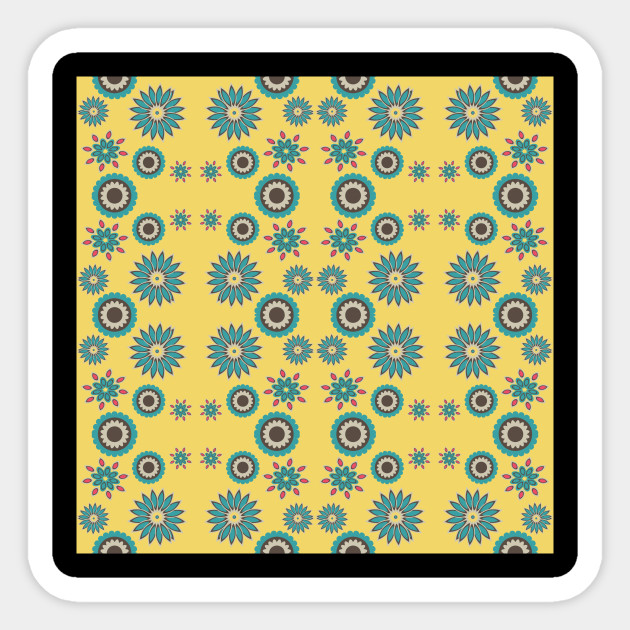 Abstract Seamless Floral Pattern Exotic Shapes Furniture Home