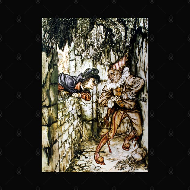 The Cask of Amontillado - Arthur Rackham for Edgar Allan Poe by forgottenbeauty